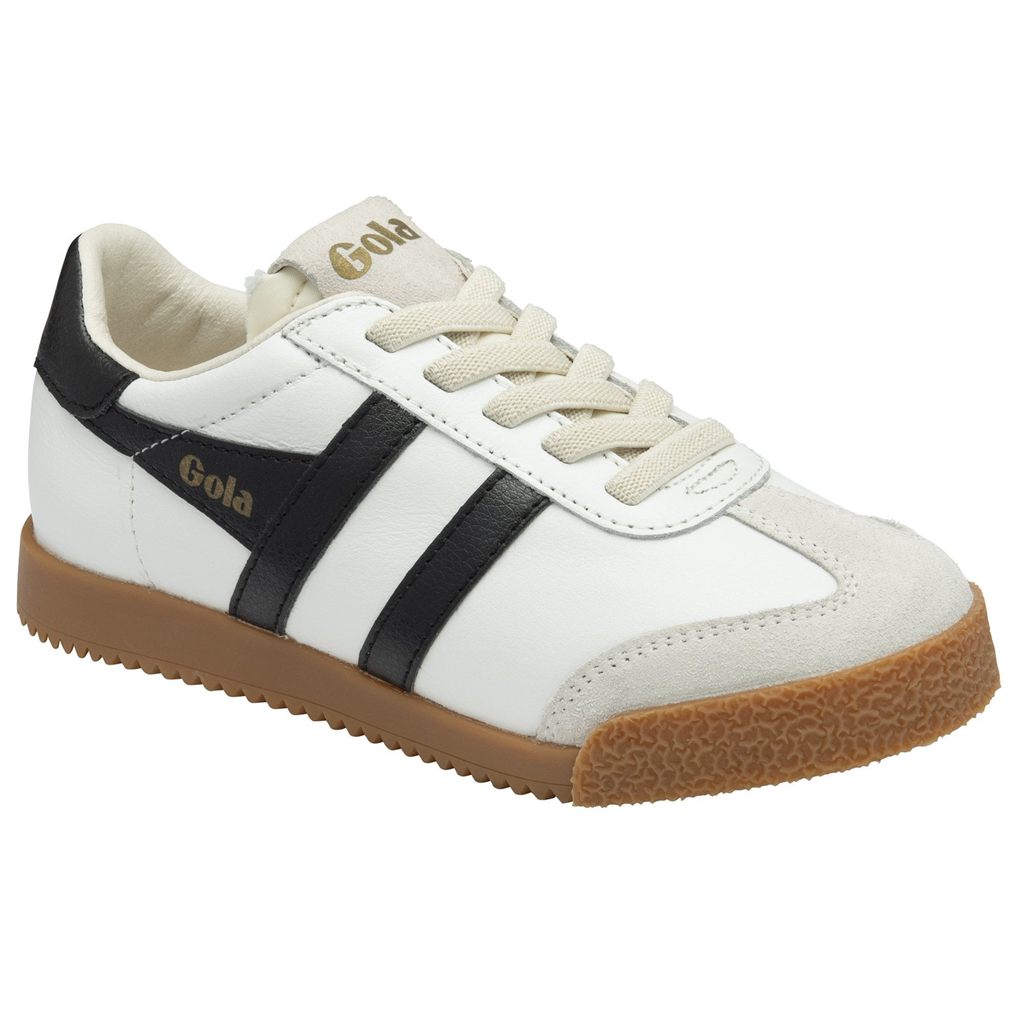 Gola Classics Elan Leather Sneakers Hvite Svarte Norge | KBUOYN-051