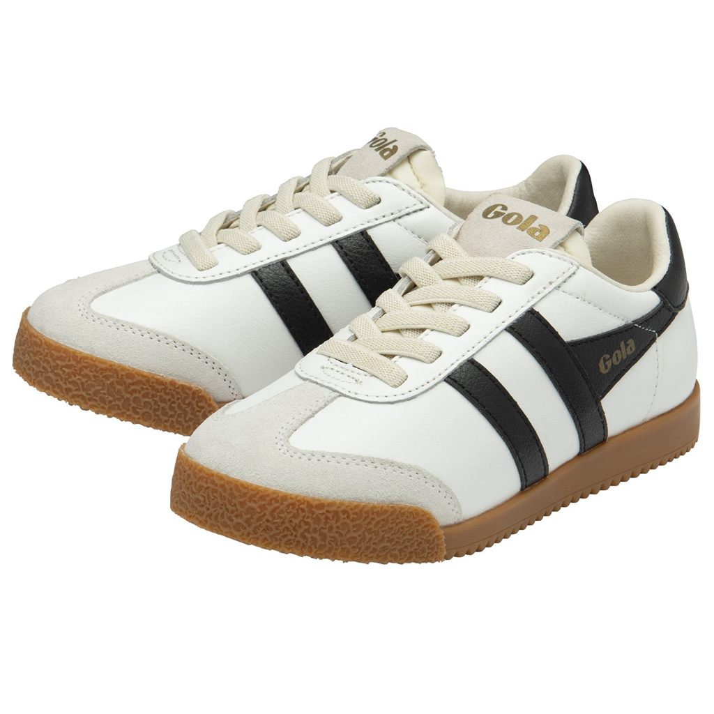 Gola Classics Elan Leather Sneakers Hvite Svarte Norge | KBUOYN-051