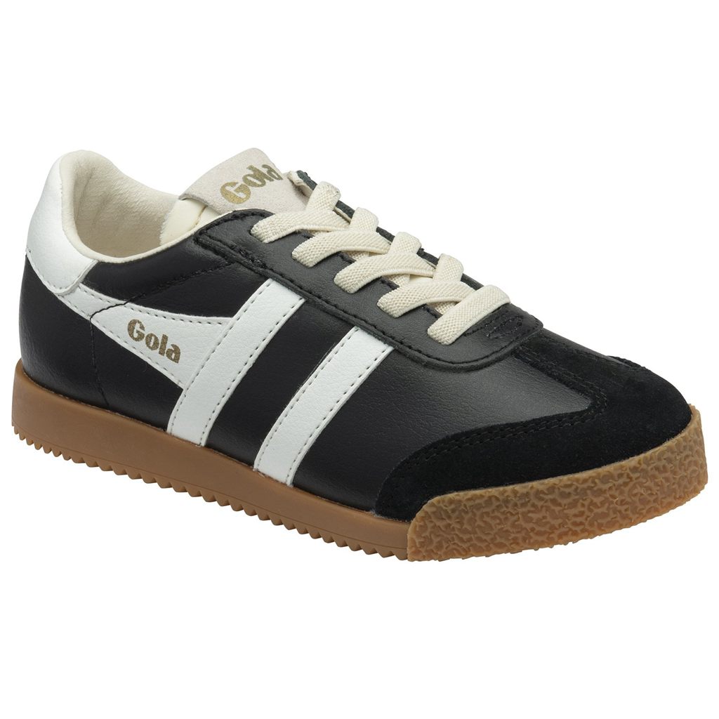 Gola Classics Elan Leather Sneakers Svarte Hvite Norge | ZIHKOS-681
