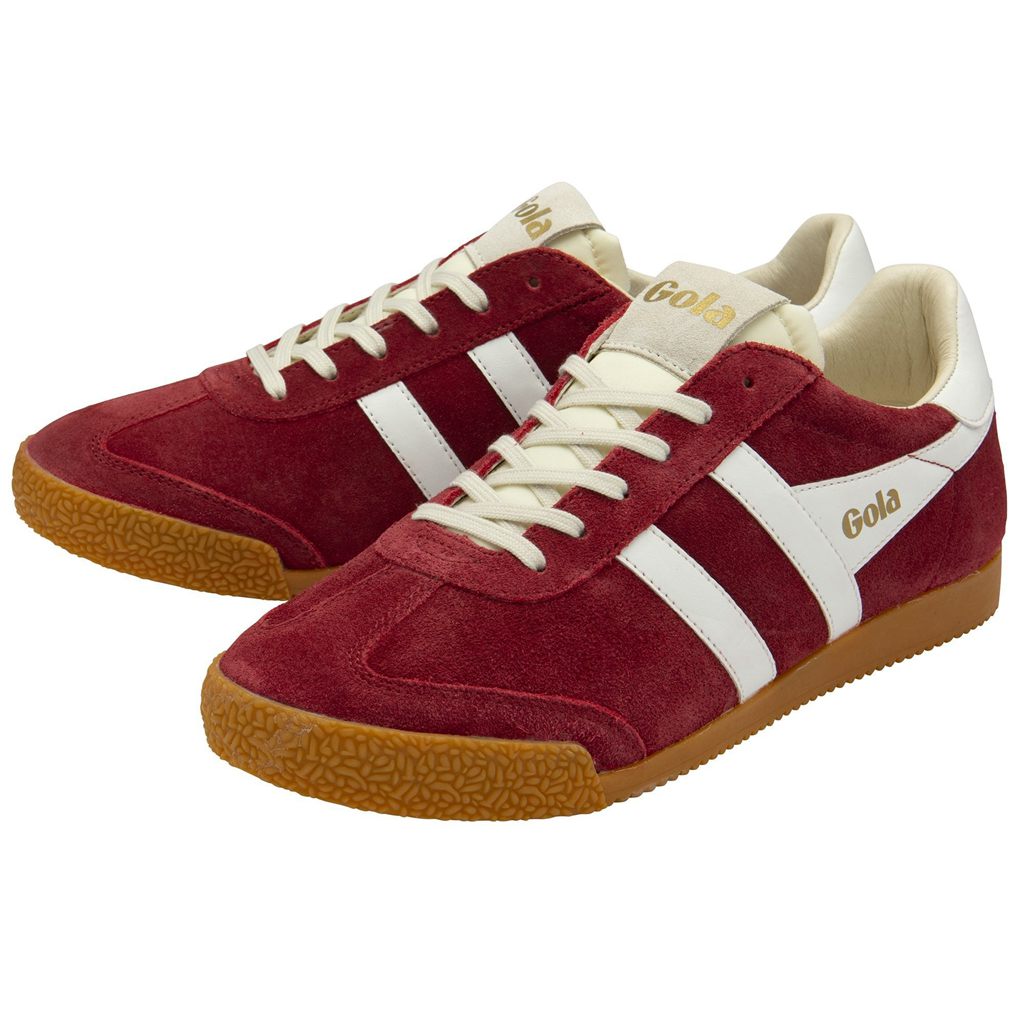Gola Classics Elan Sneakers Dyp Rød Hvite Norge | HAWOPK-526