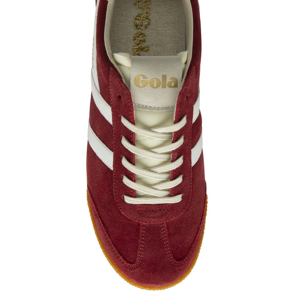 Gola Classics Elan Sneakers Dyp Rød Hvite Norge | HAWOPK-526