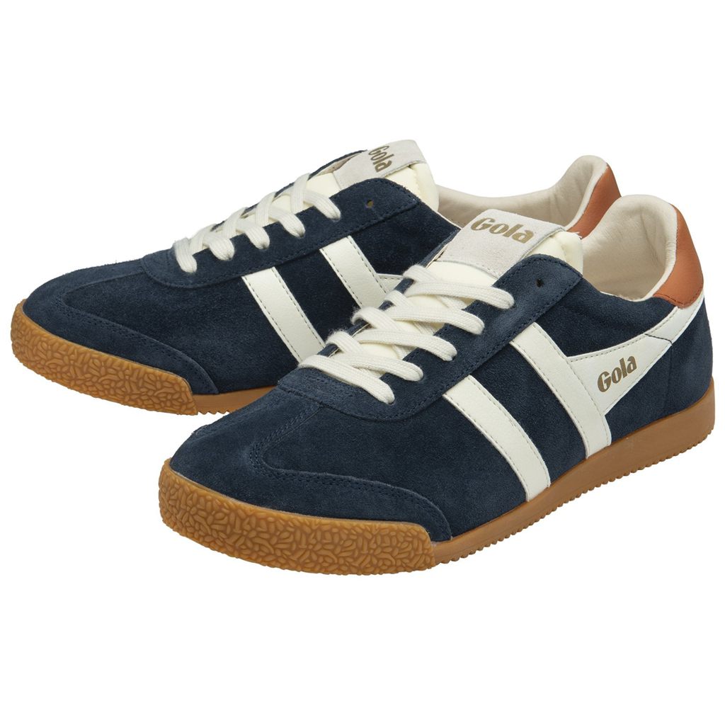 Gola Classics Elan Sneakers Marineblå Hvite Oransje Norge | YSMRBA-695