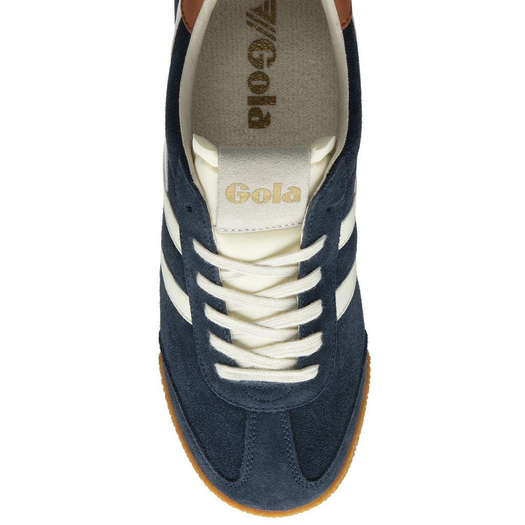 Gola Classics Elan Sneakers Marineblå Hvite Oransje Norge | YSMRBA-695