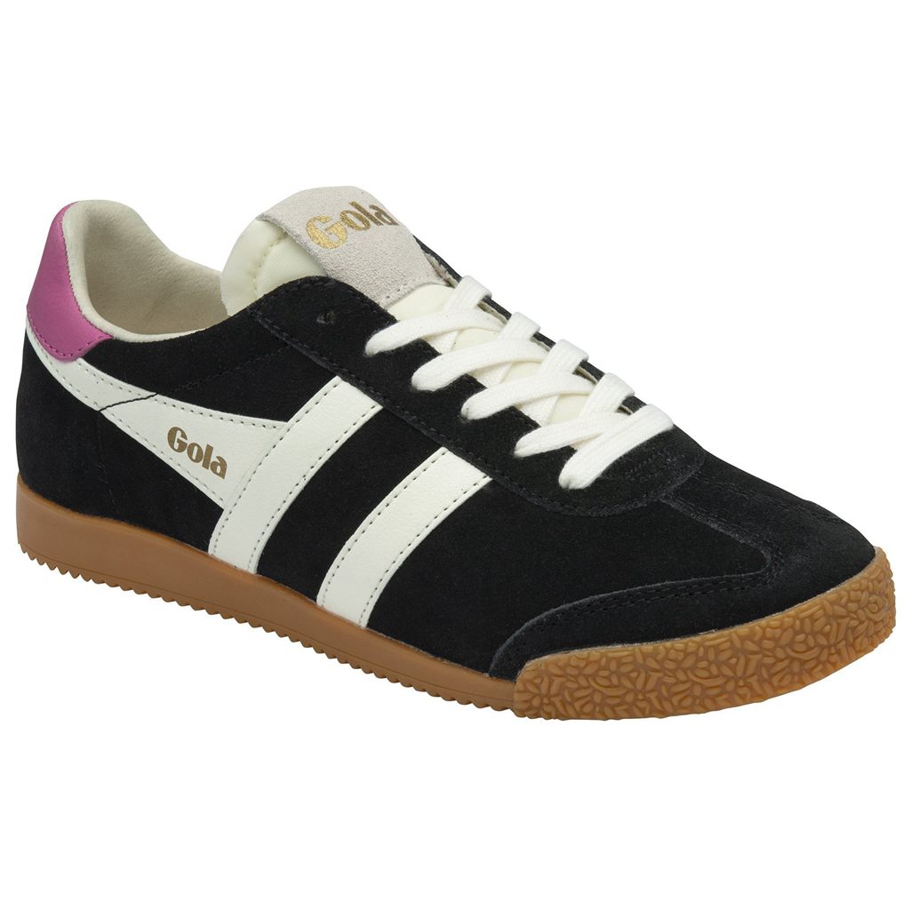 Gola Classics Elan Sneakers Svarte Hvite Fuchsia Norge | HVKLDS-163