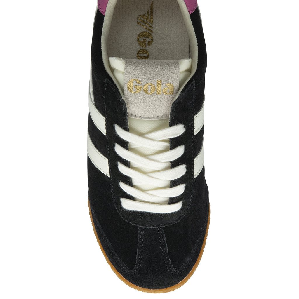 Gola Classics Elan Sneakers Svarte Hvite Fuchsia Norge | HVKLDS-163