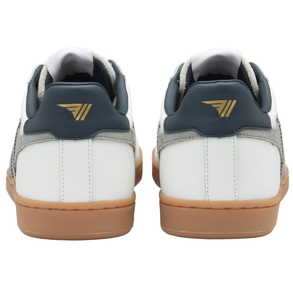 Gola Classics Equipe II Leather Sneakers Hvite Marineblå Norge | PMTNRH-306