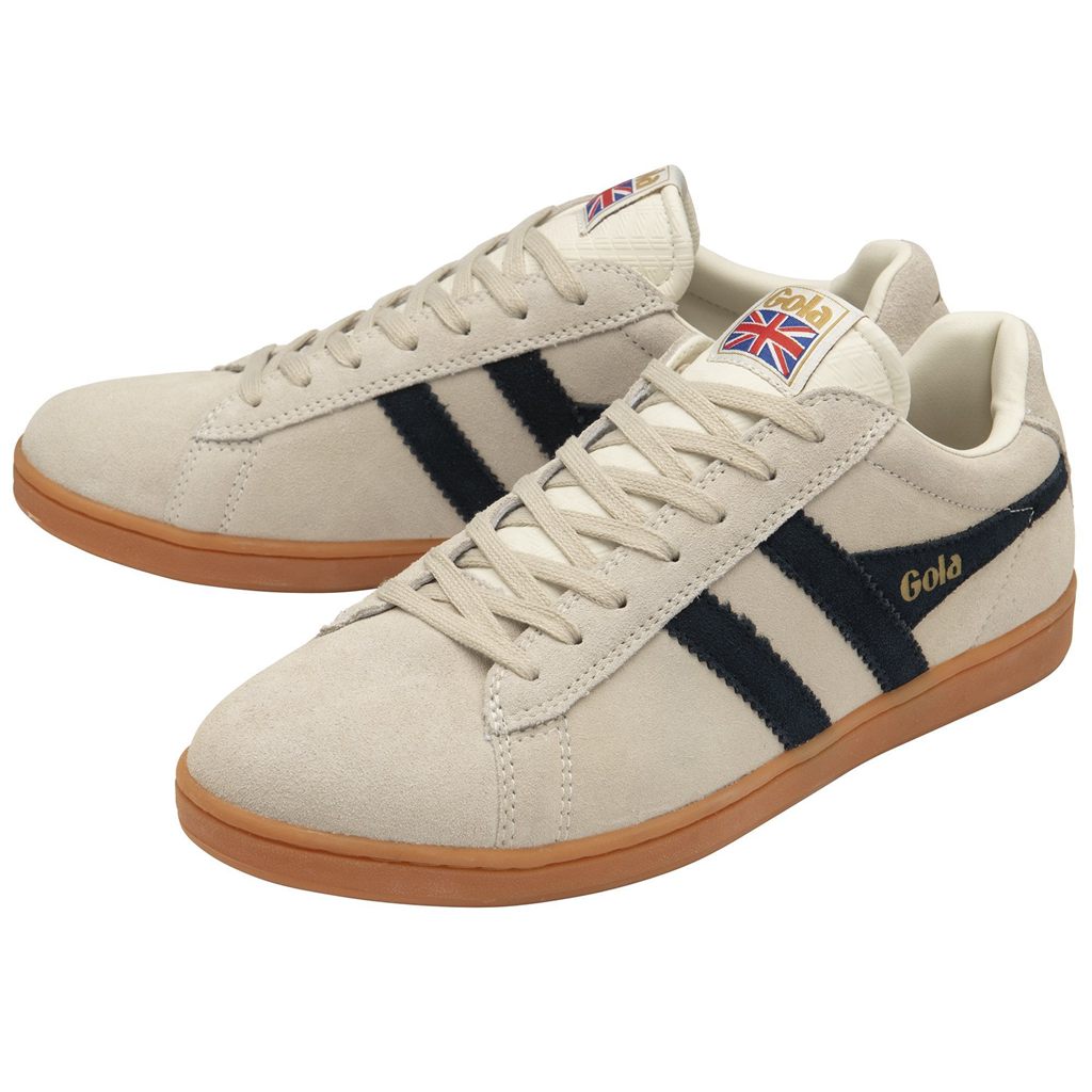 Gola Classics Equipe Suede Sneakers Hvite Blå Norge | SKOEBV-762