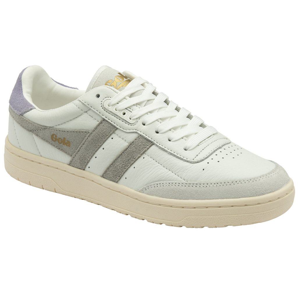 Gola Classics Falcon Sneakers Hvite Lyse Grå Lavendel Norge | ZCETGF-496