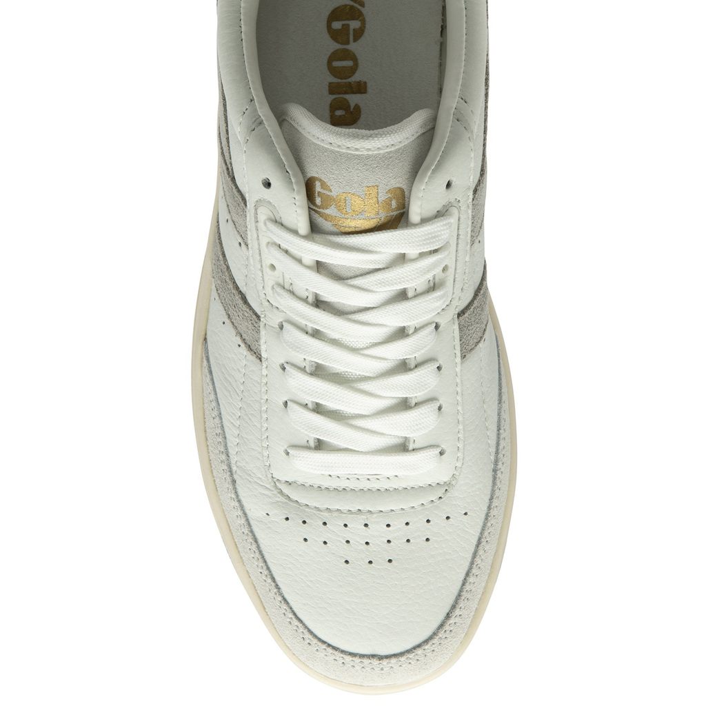 Gola Classics Falcon Sneakers Hvite Lyse Grå Lavendel Norge | ZCETGF-496