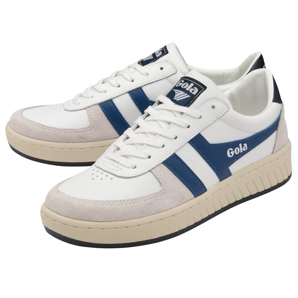 Gola Classics Grandslam Classic Sneakers Hvite Blå Marineblå Norge | ZWTAQN-870
