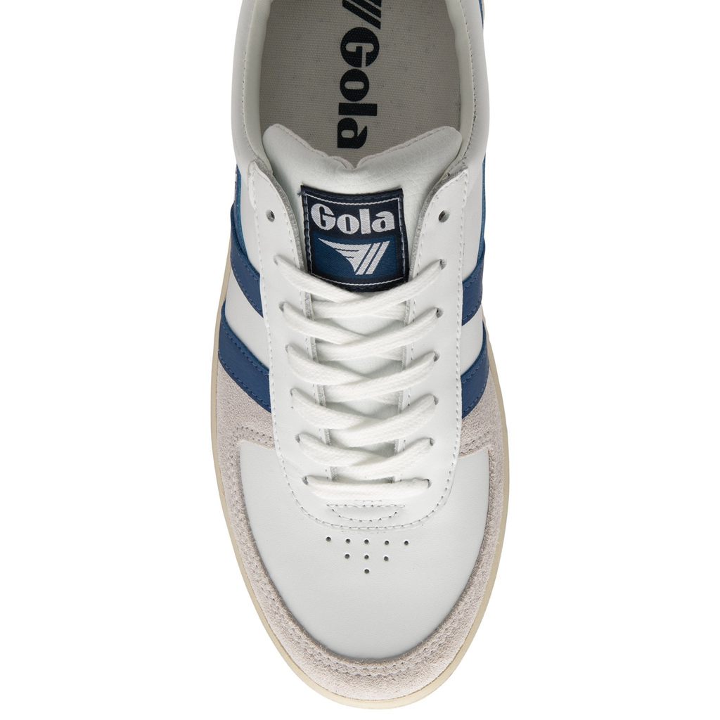 Gola Classics Grandslam Classic Sneakers Hvite Blå Marineblå Norge | ZWTAQN-870