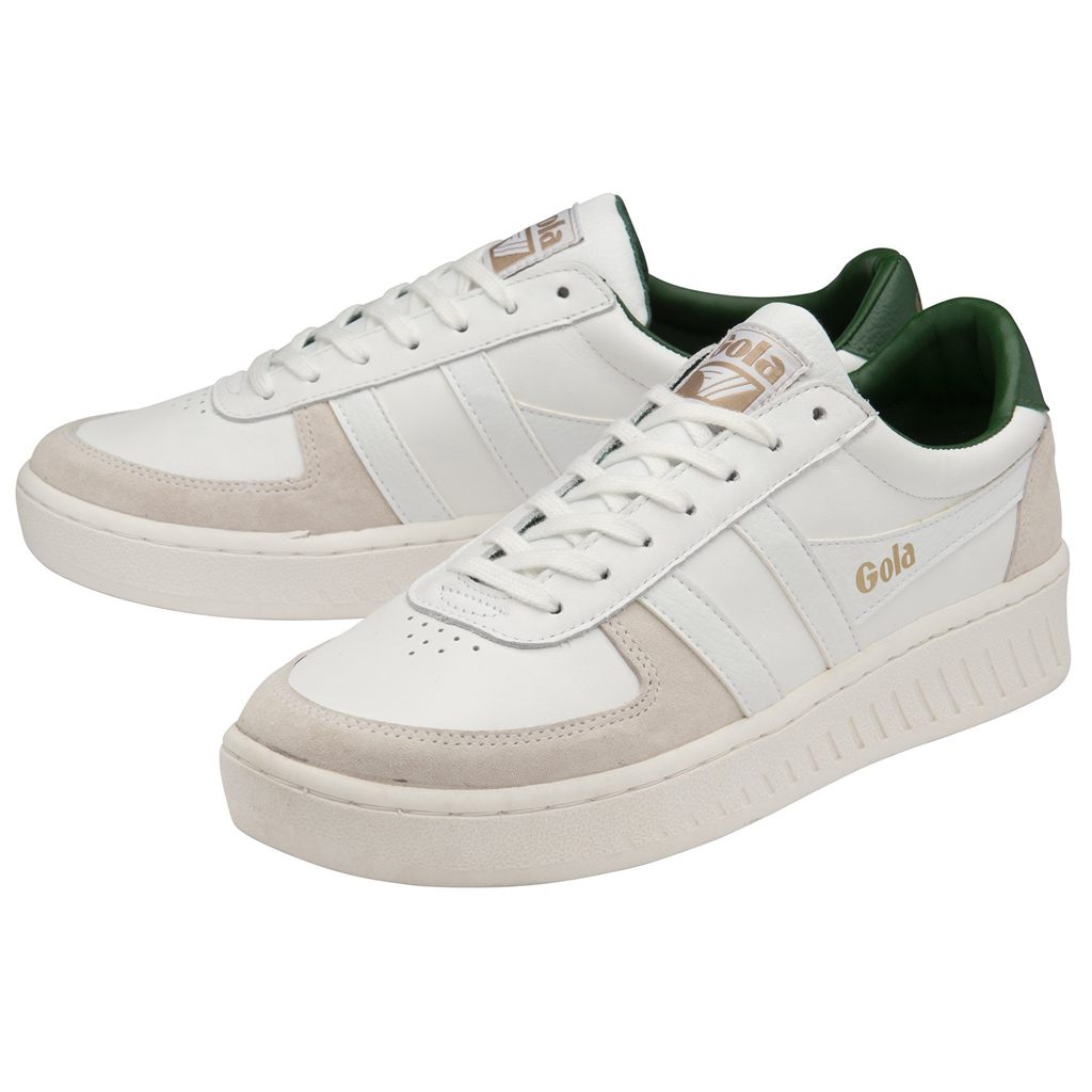 Gola Classics Grandslam Classic Sneakers Hvite Mørke Grønn Norge | NVDPKG-516
