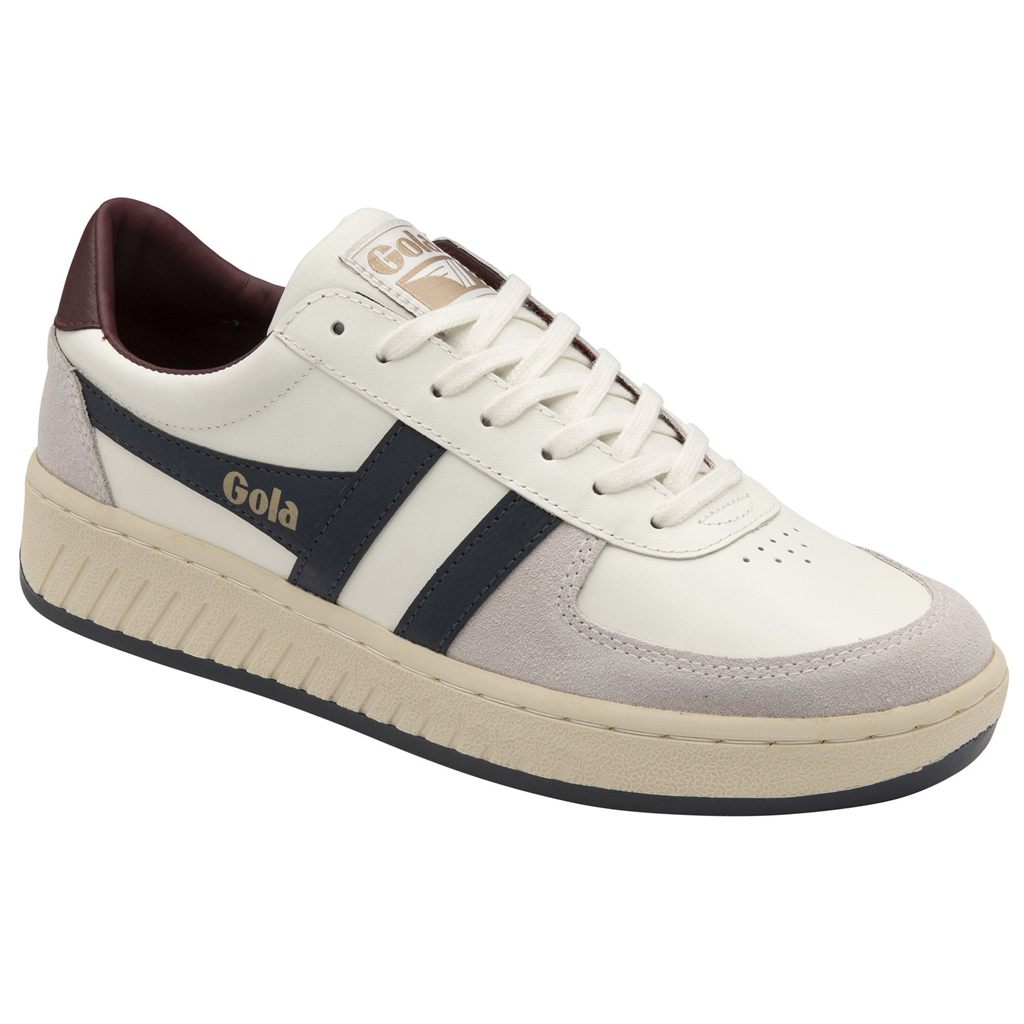 Gola Classics Grandslam Classic Sneakers Hvite Marineblå Burgunder Norge | DSBCNW-695