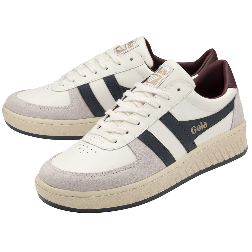 Gola Classics Grandslam Classic Sneakers Hvite Marineblå Burgunder Norge | DSBCNW-695
