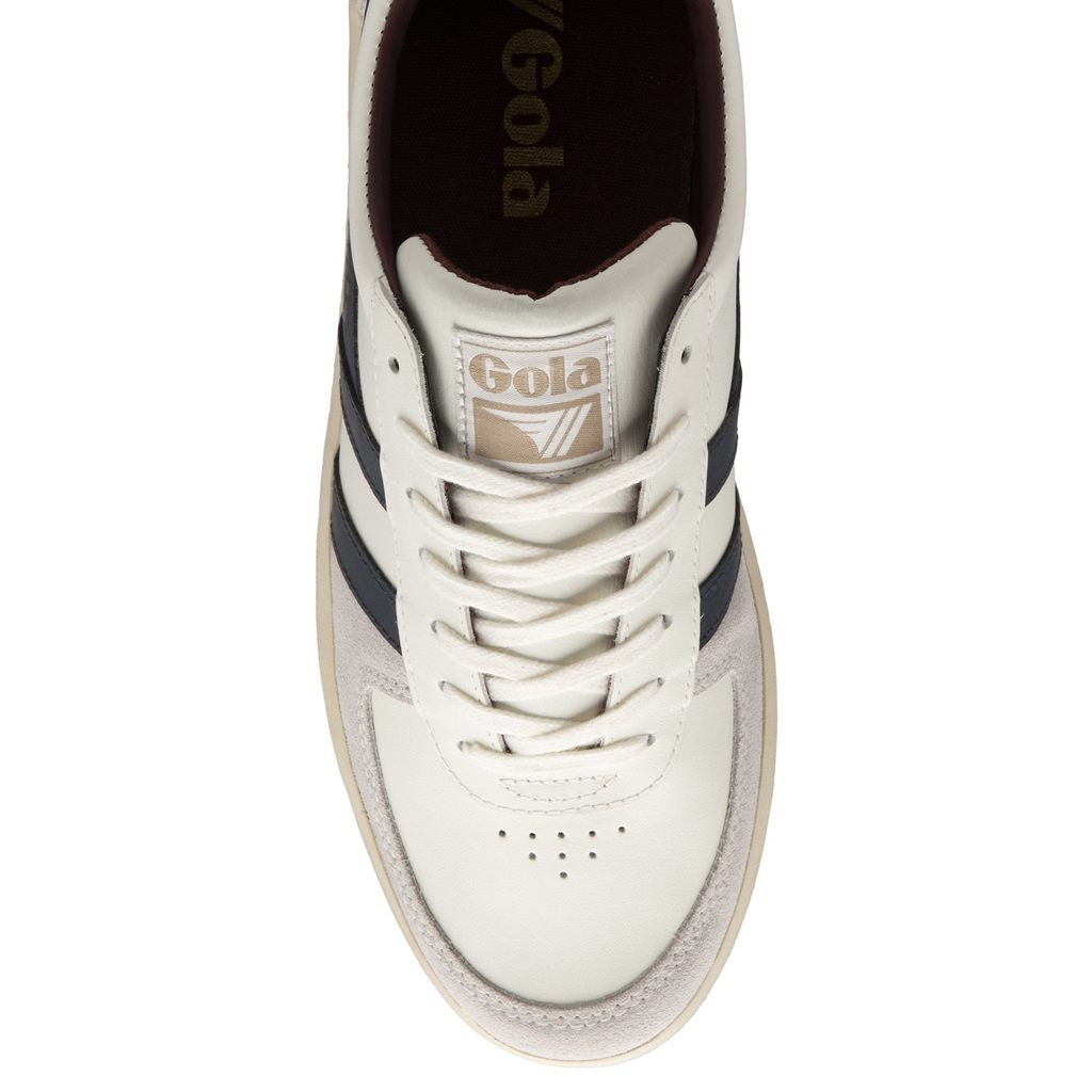 Gola Classics Grandslam Classic Sneakers Hvite Marineblå Burgunder Norge | DSBCNW-695