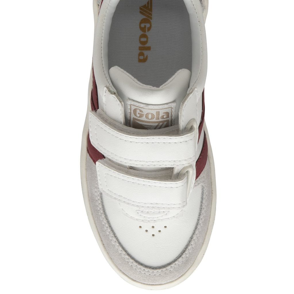 Gola Classics Grandslam Classic Strap Sneakers Hvite Dyp Rød Svarte Norge | VCBWKR-802