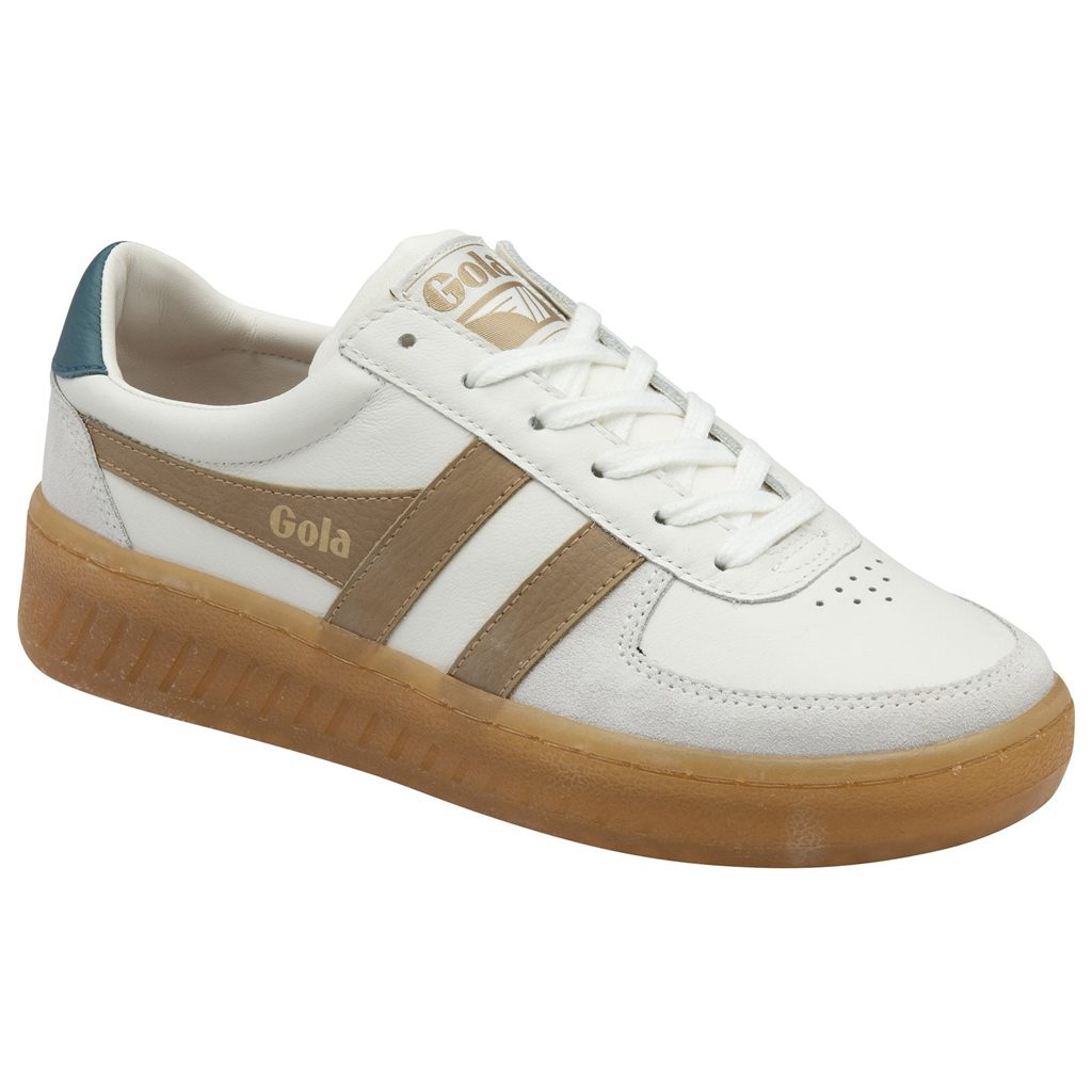 Gola Classics Grandslam Elite Sneakers Hvite Lyse Påfugl Norge | OBVZNF-301