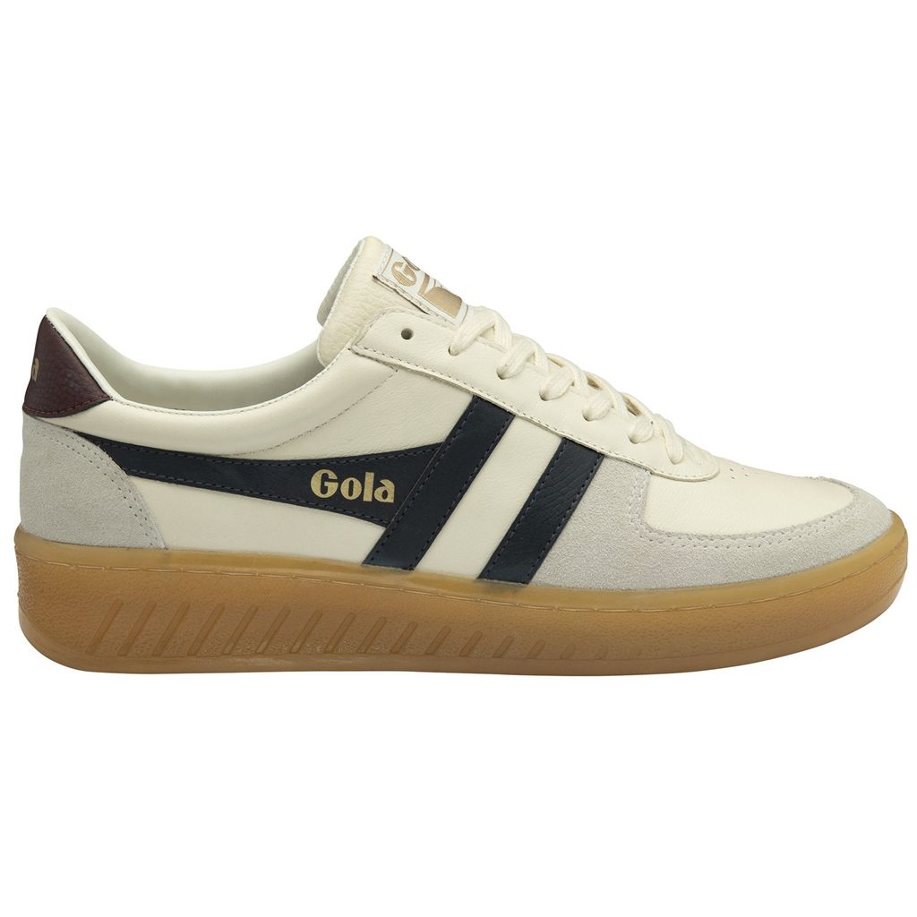 Gola Classics Grandslam Elite Sneakers Hvite Marineblå Burgunder Norge | VMHKCF-341