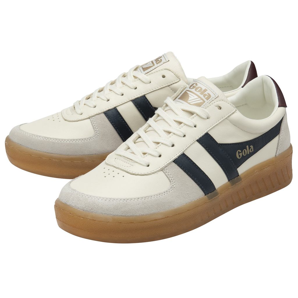 Gola Classics Grandslam Elite Sneakers Hvite Marineblå Burgunder Norge | VMHKCF-341