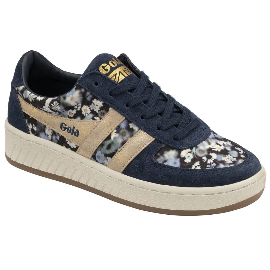 Gola Classics Grandslam LBTY BR Sneakers Marineblå Gull Norge | PEWHZB-261