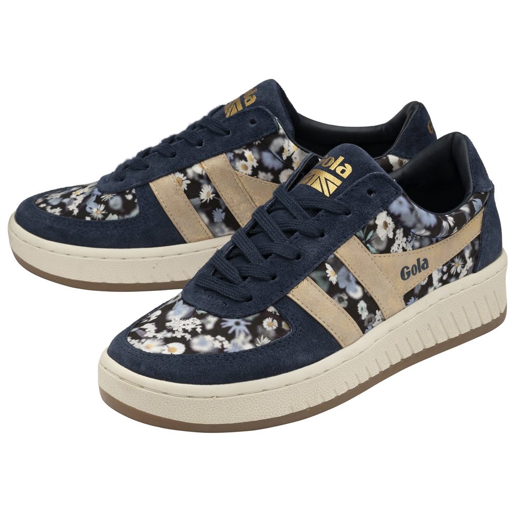 Gola Classics Grandslam LBTY BR Sneakers Marineblå Gull Norge | PEWHZB-261