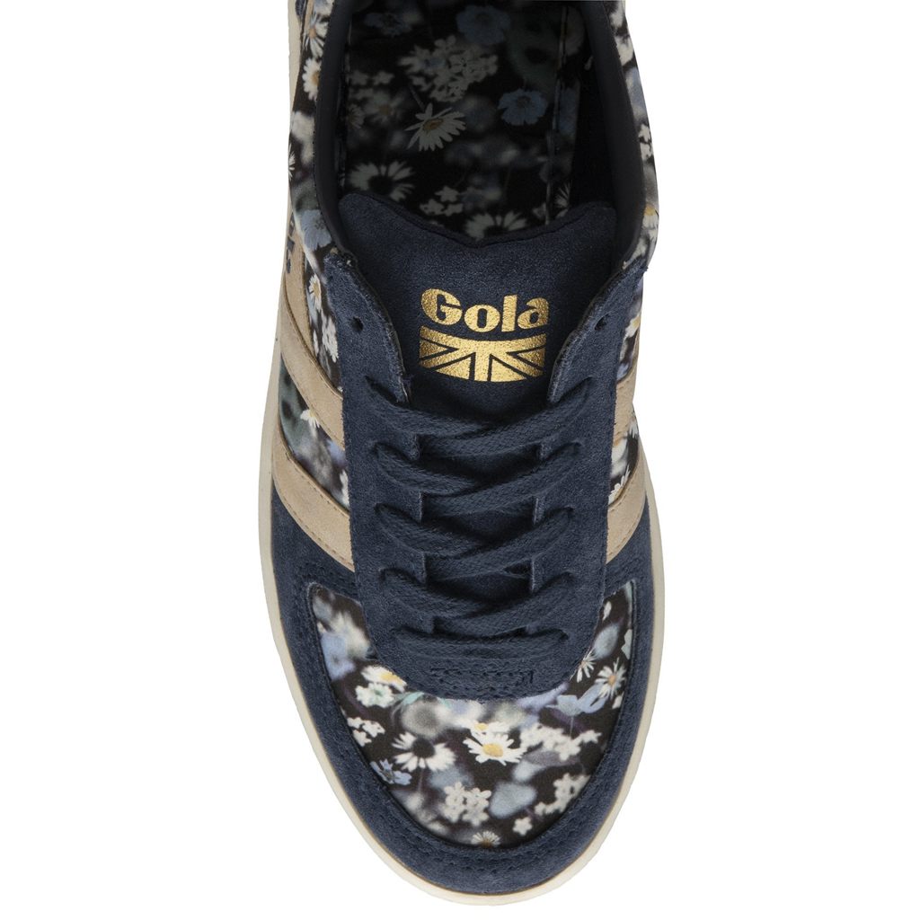 Gola Classics Grandslam LBTY BR Sneakers Marineblå Gull Norge | PEWHZB-261