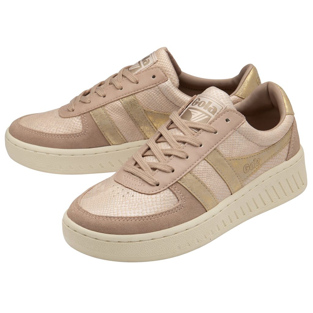 Gola Classics Grandslam Lizard Sneakers Rosa Gull Norge | IRCWPE-327