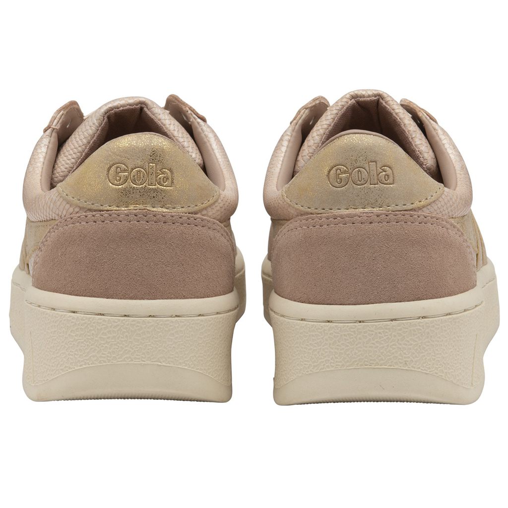 Gola Classics Grandslam Lizard Sneakers Rosa Gull Norge | IRCWPE-327