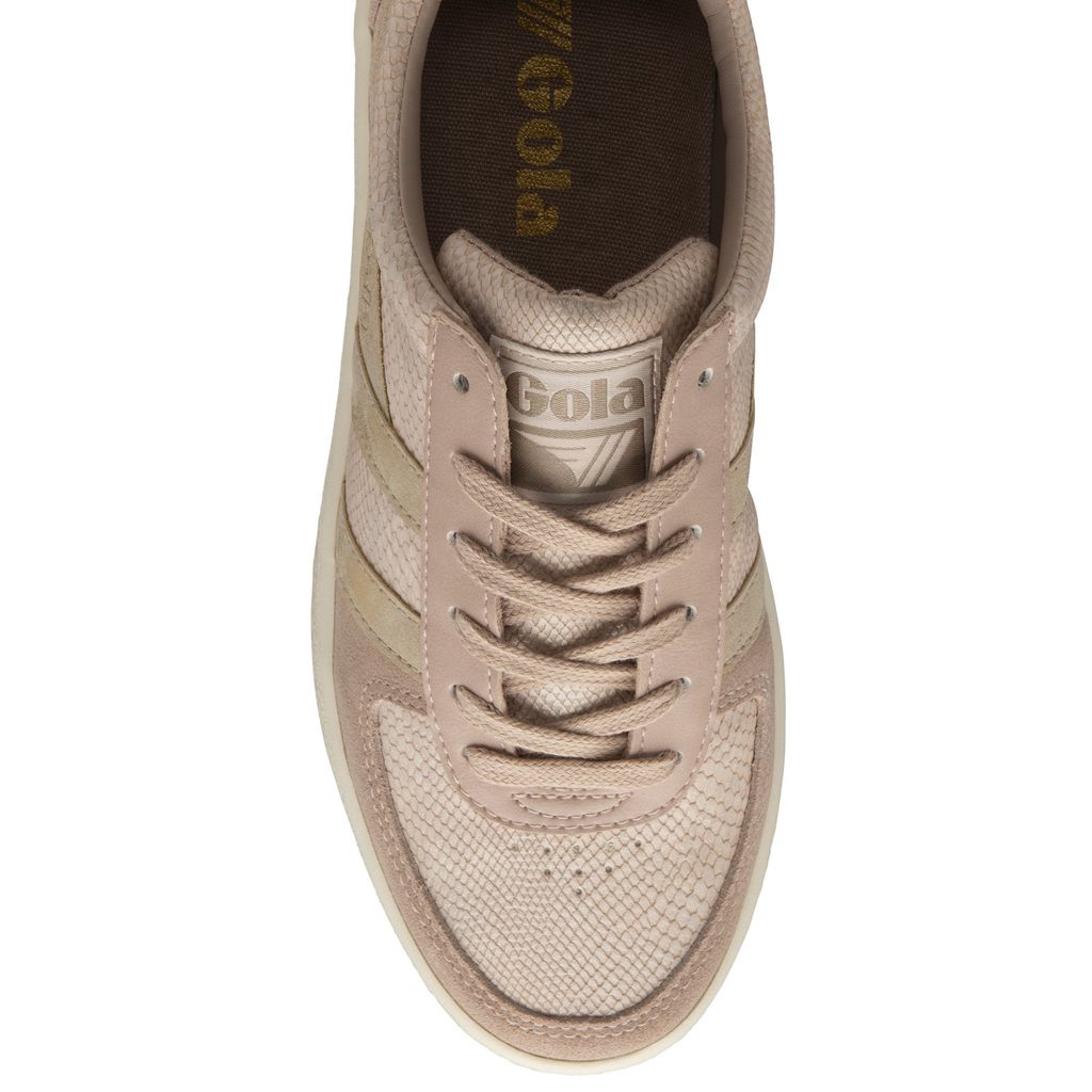 Gola Classics Grandslam Lizard Sneakers Rosa Gull Norge | IRCWPE-327