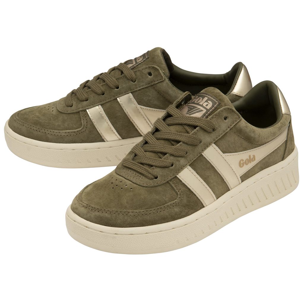 Gola Classics Grandslam Pearl Sneakers Khaki Norge | CVJYKE-584