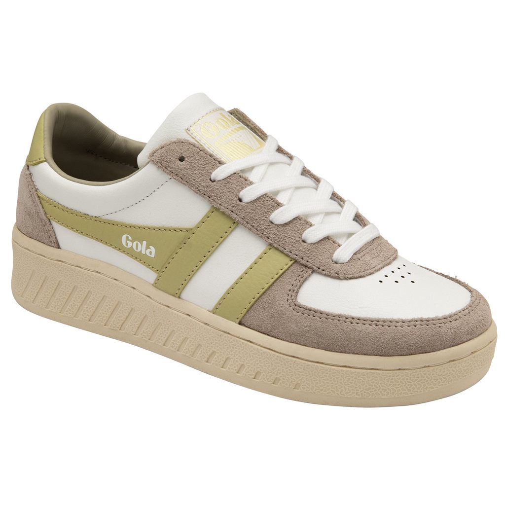Gola Classics Grandslam Pure Sneakers Hvite Grå Sitron Norge | DTOELA-157