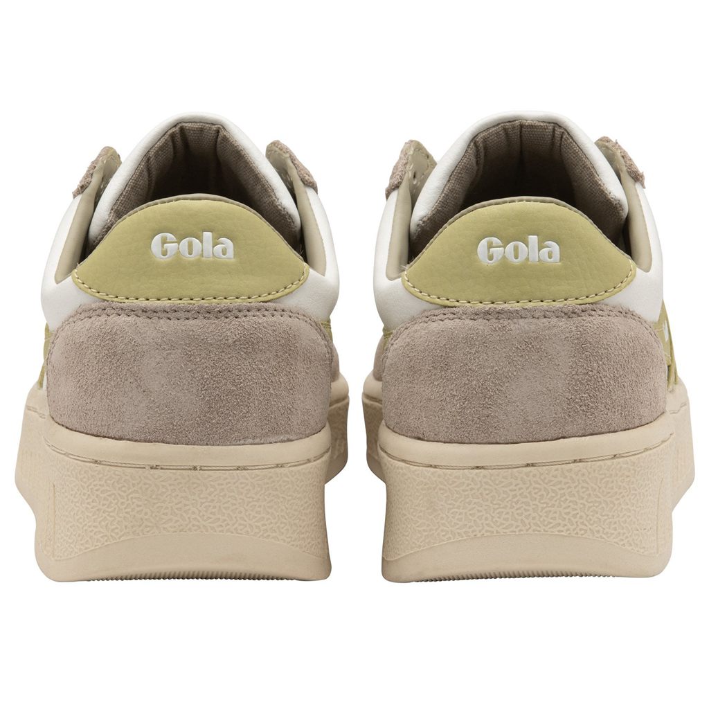 Gola Classics Grandslam Pure Sneakers Hvite Grå Sitron Norge | DTOELA-157