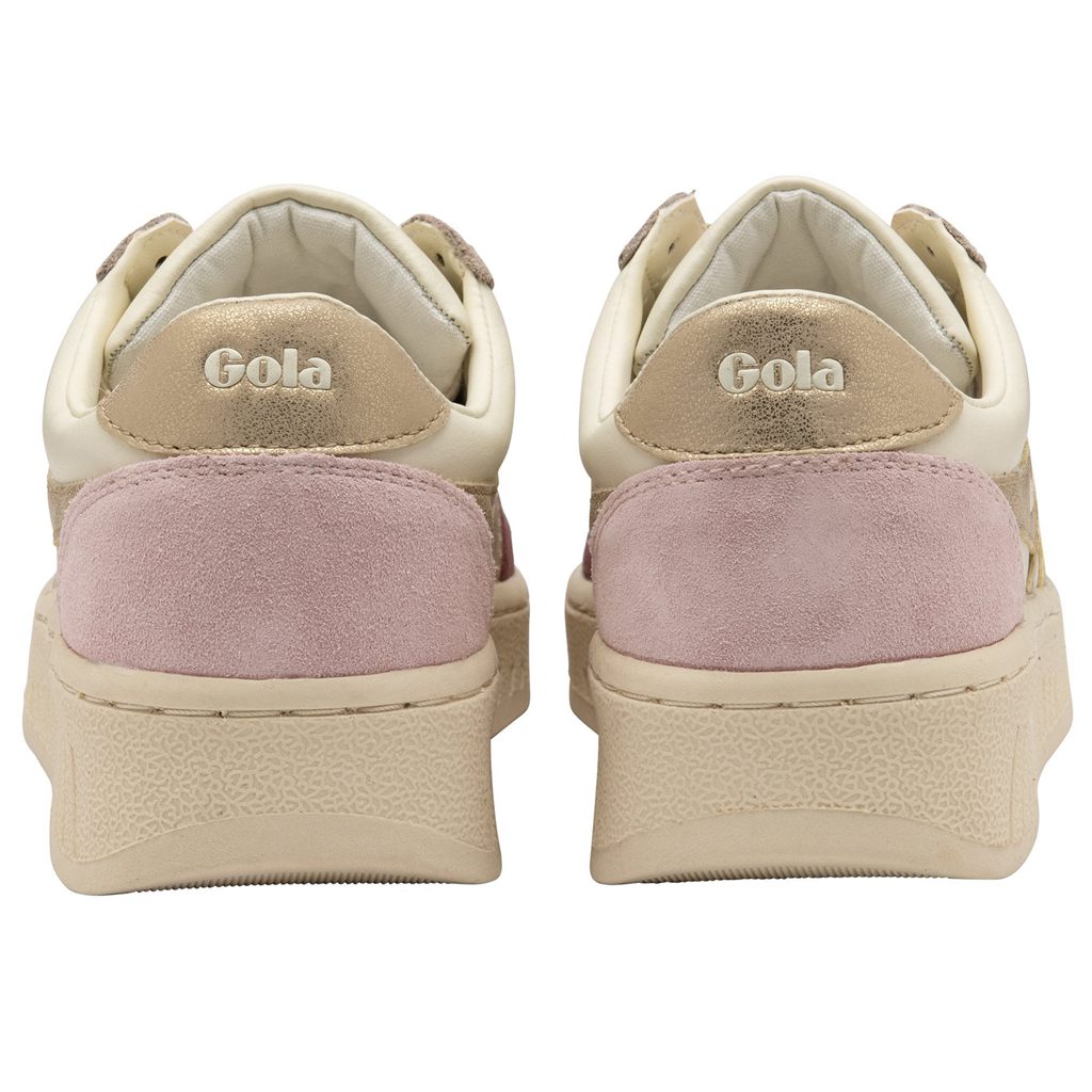 Gola Classics Grandslam Quadrant Sneakers Hvite Gull Rosa Norge | IRWEGA-614