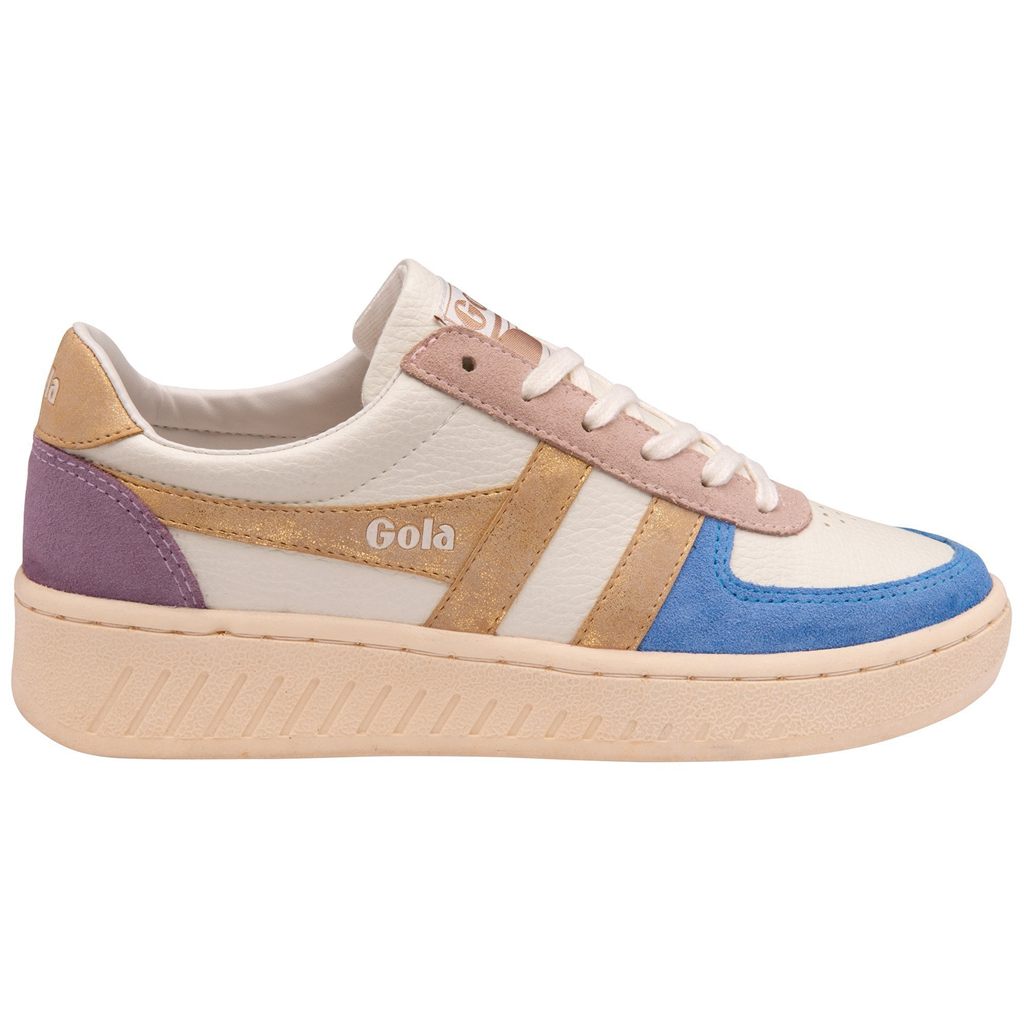 Gola Classics Grandslam Quadrant Sneakers Hvite Blå Gull Norge | LYKBFX-769