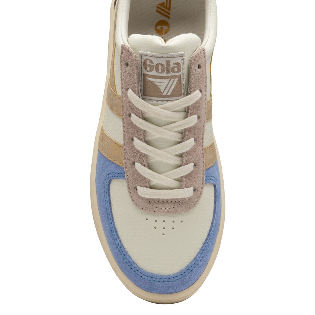 Gola Classics Grandslam Quadrant Sneakers Hvite Blå Gull Norge | LYKBFX-769