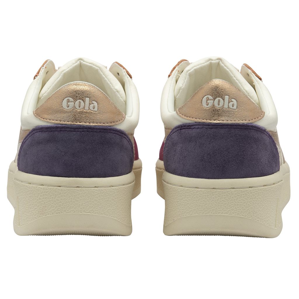 Gola Classics Grandslam Quadrant Sneakers Hvite Rosa Gull Norge | YWOUTR-107