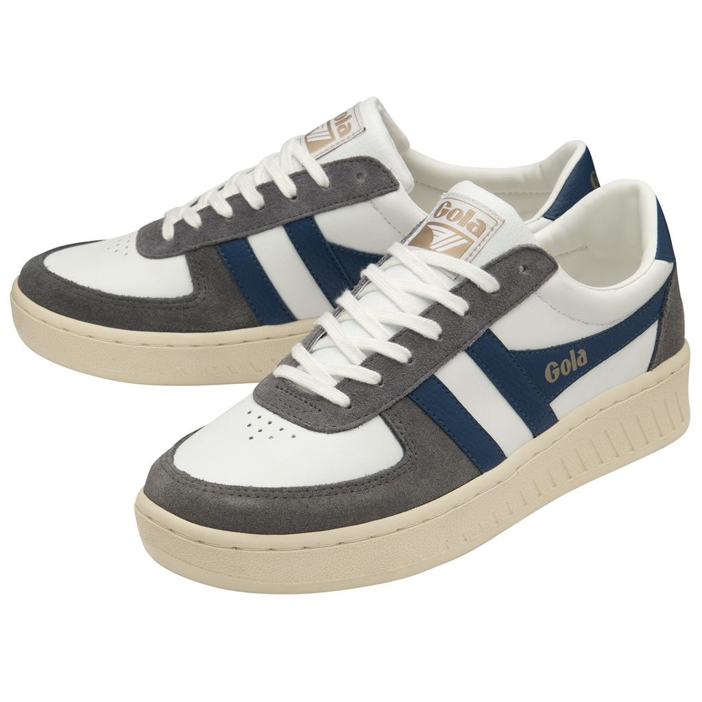 Gola Classics Grandslam Quadrant Sneakers Hvite Blå Norge | DAOQXJ-637