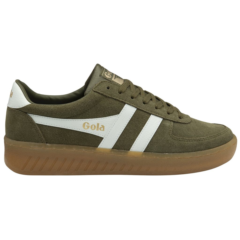 Gola Classics Grandslam Suede Sneakers Khaki Hvite Norge | GUFKSZ-941
