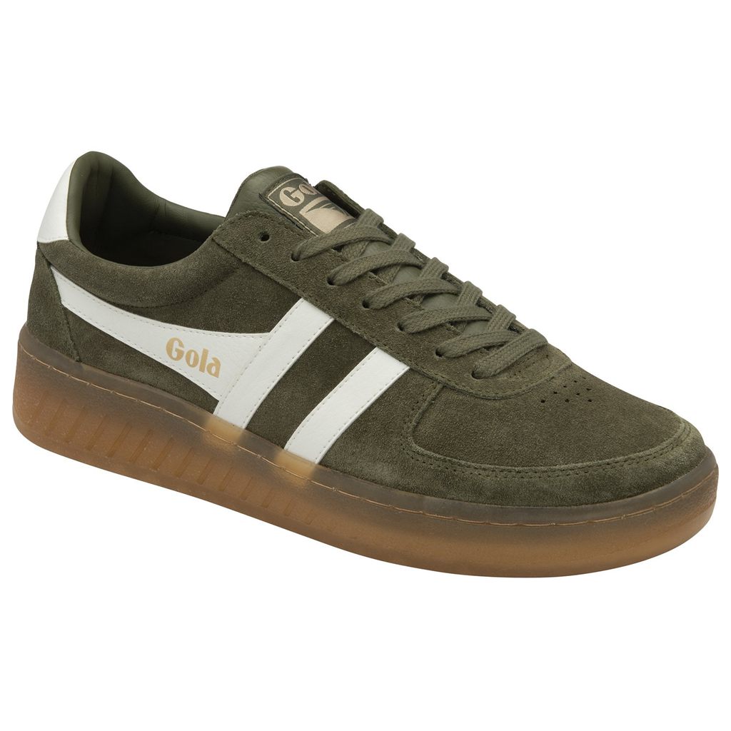 Gola Classics Grandslam Suede Sneakers Khaki Hvite Norge | GUFKSZ-941