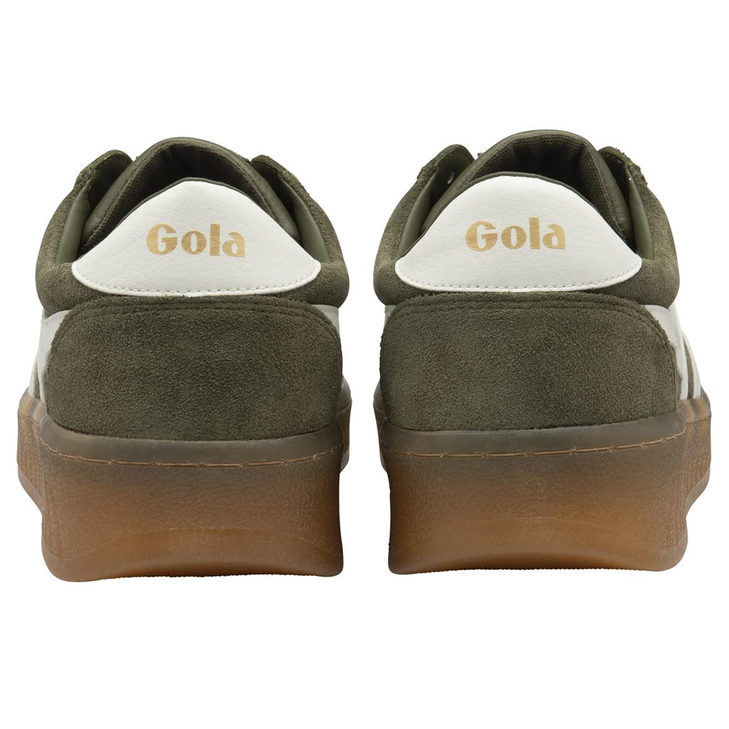 Gola Classics Grandslam Suede Sneakers Khaki Hvite Norge | GUFKSZ-941