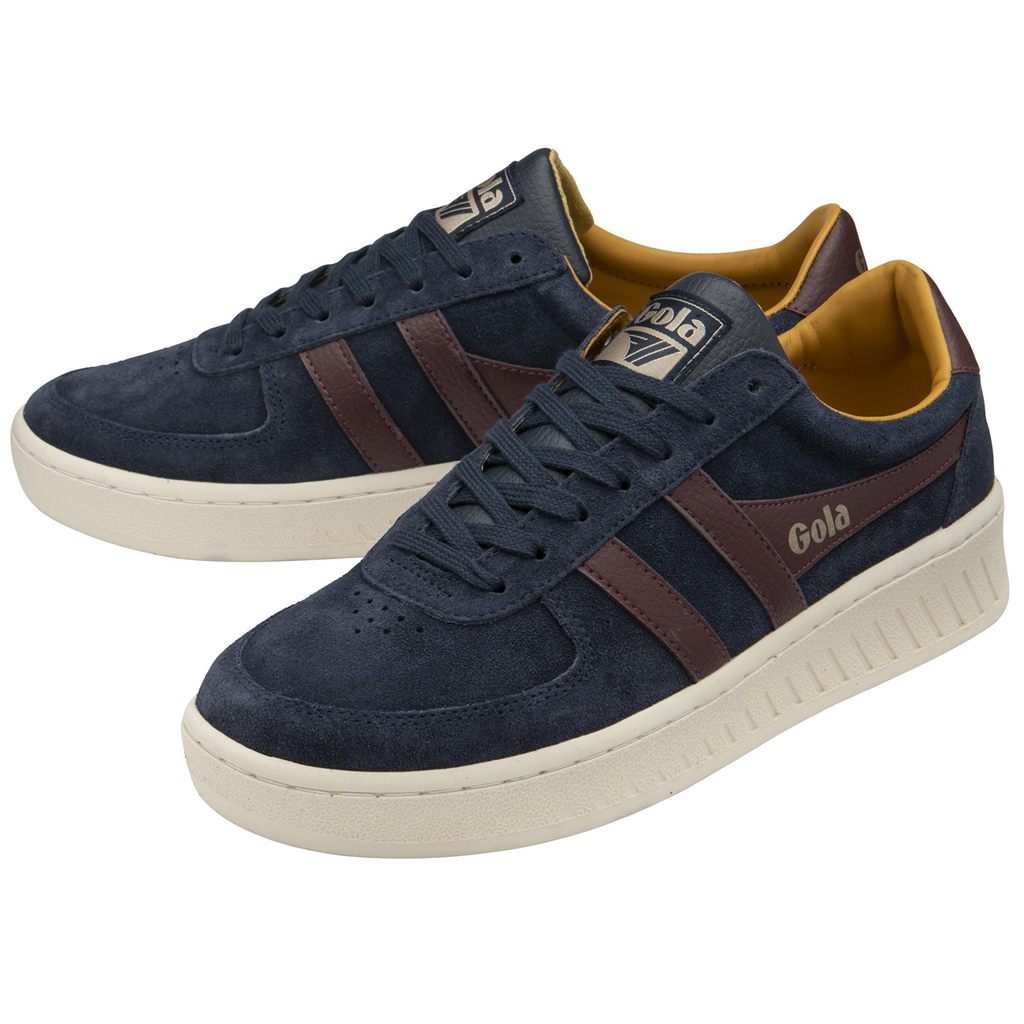 Gola Classics Grandslam Suede Sneakers Marineblå Burgunder Norge | POYAST-295