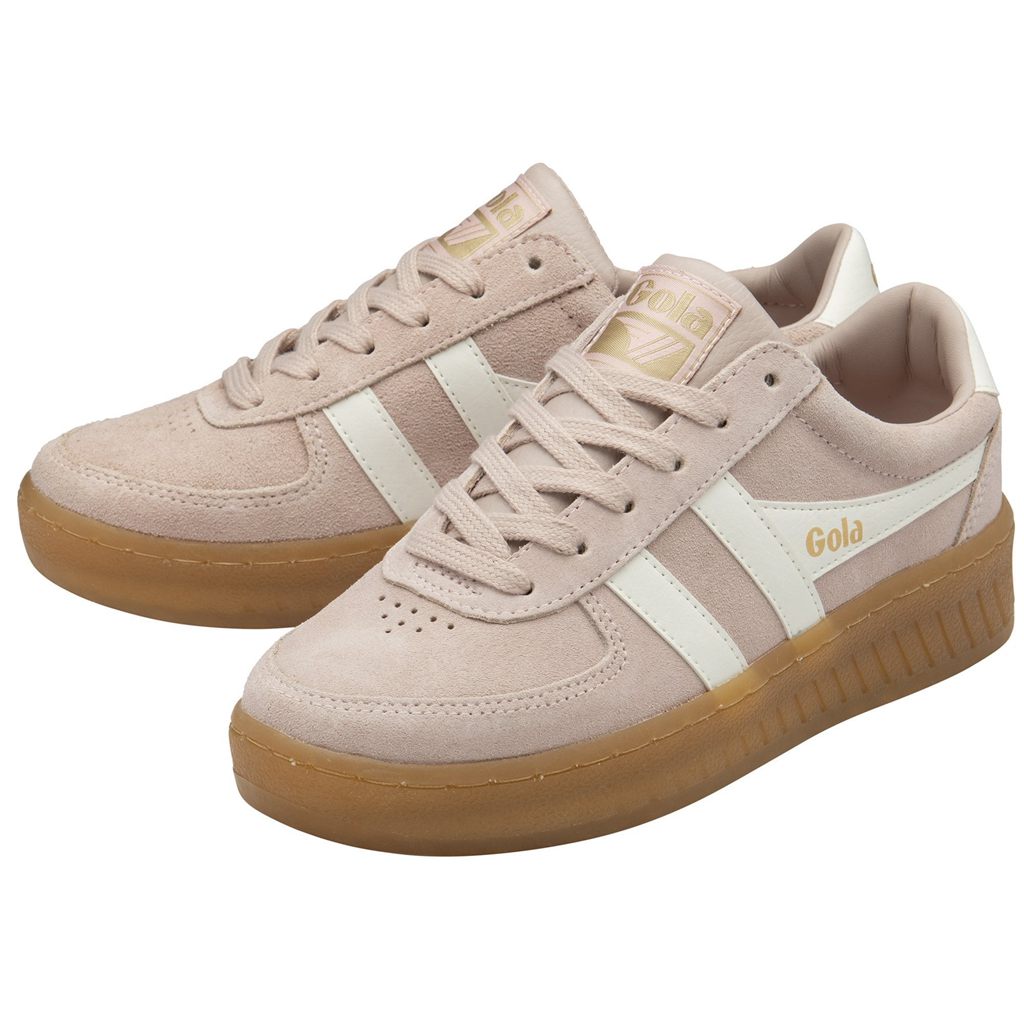 Gola Classics Grandslam Suede Sneakers Rosa Hvite Norge | BPRJFM-340