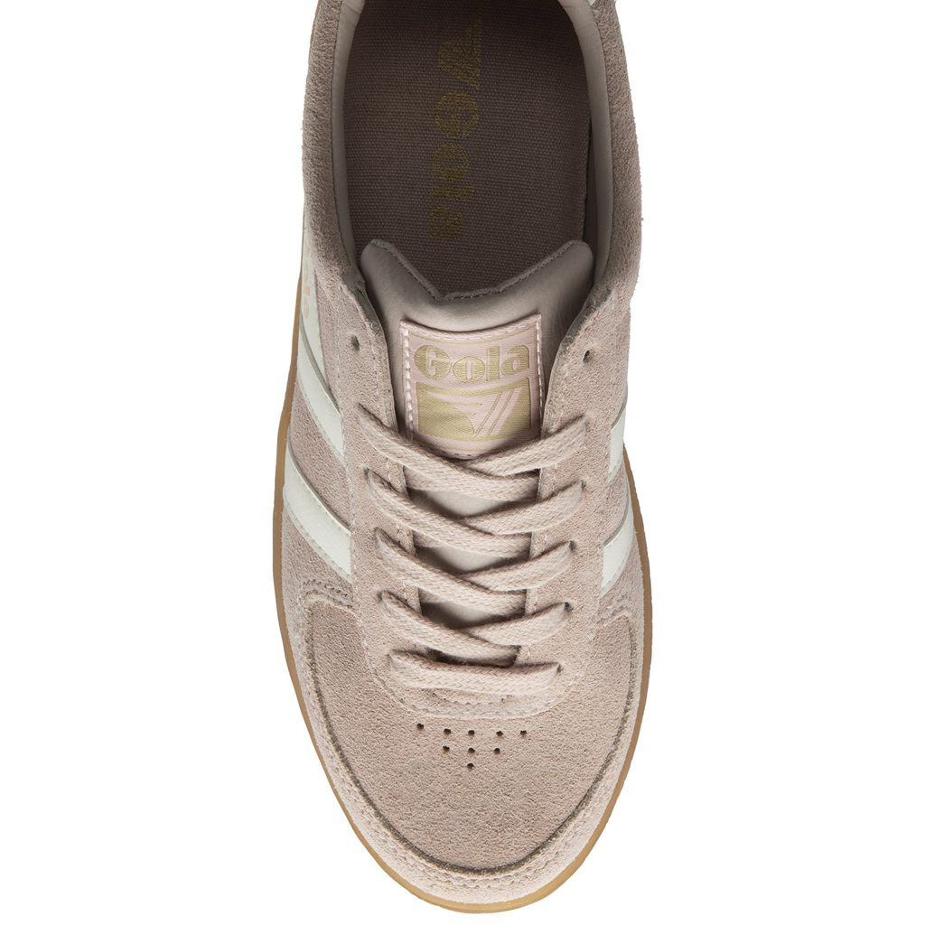 Gola Classics Grandslam Suede Sneakers Rosa Hvite Norge | BPRJFM-340