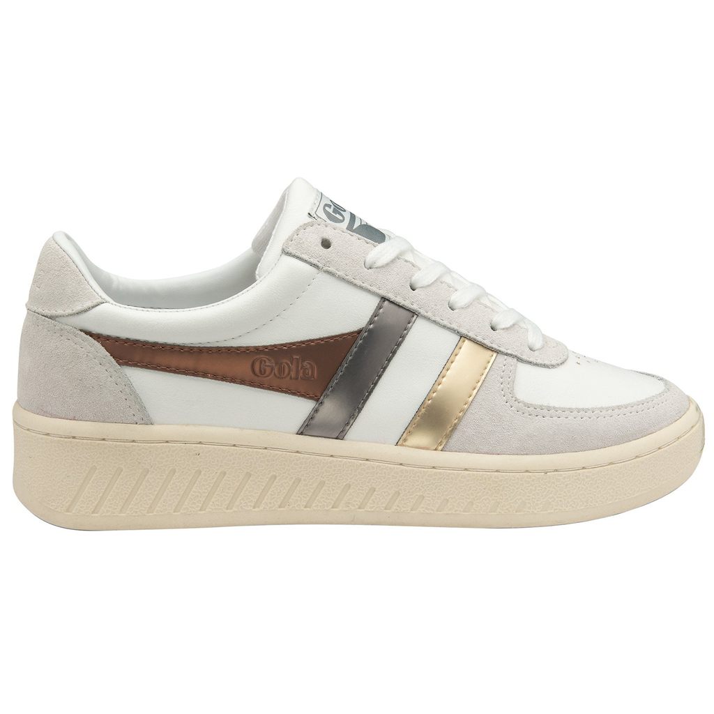 Gola Classics Grandslam Trident Metallic Sneakers Hvite Gull Norge | GAYPLD-716