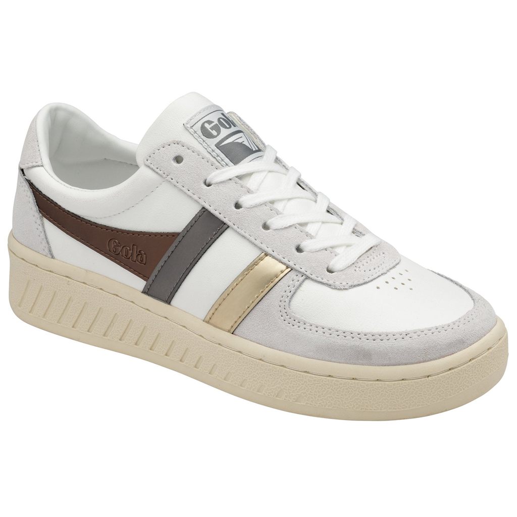 Gola Classics Grandslam Trident Metallic Sneakers Hvite Gull Norge | GAYPLD-716