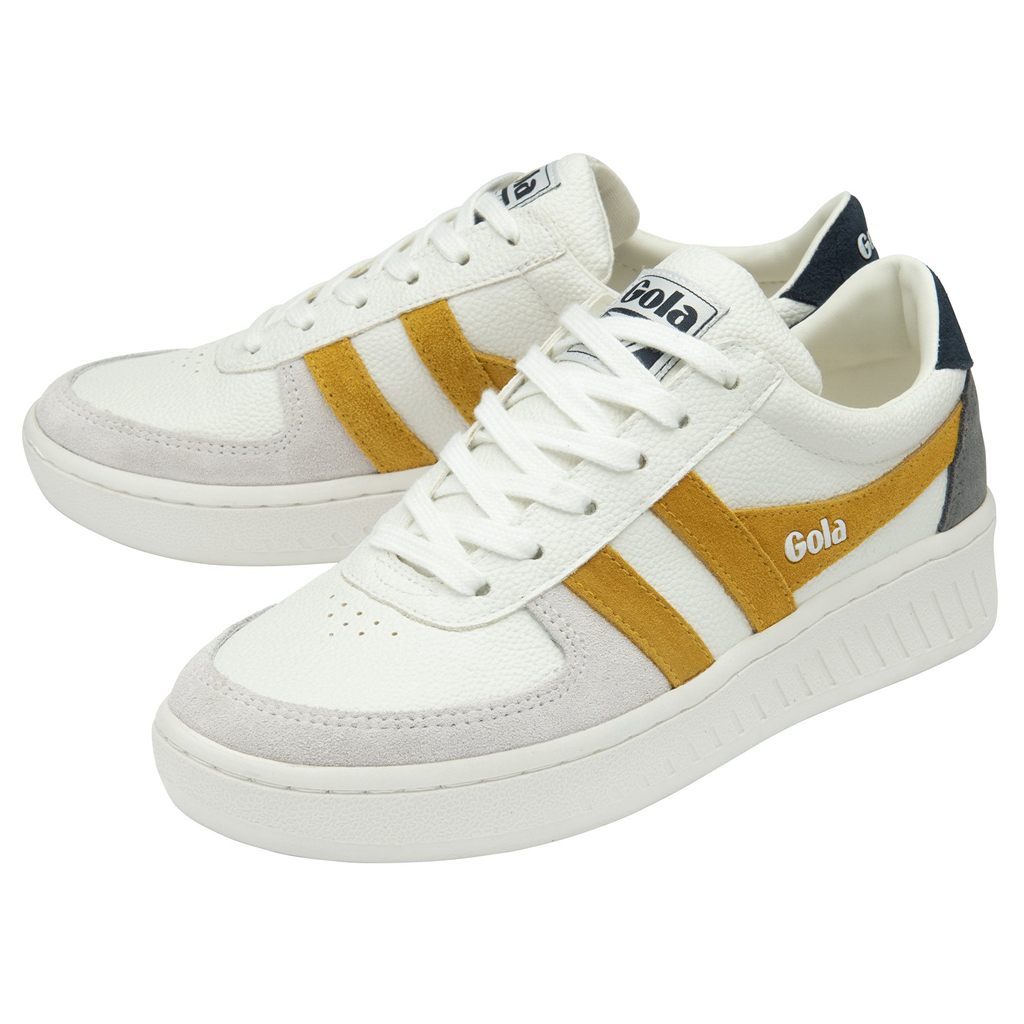 Gola Classics Grandslam Trident Sneakers Hvite Marineblå Norge | BEALPT-250
