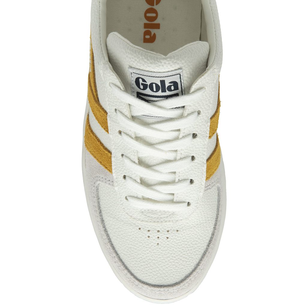 Gola Classics Grandslam Trident Sneakers Hvite Marineblå Norge | BEALPT-250