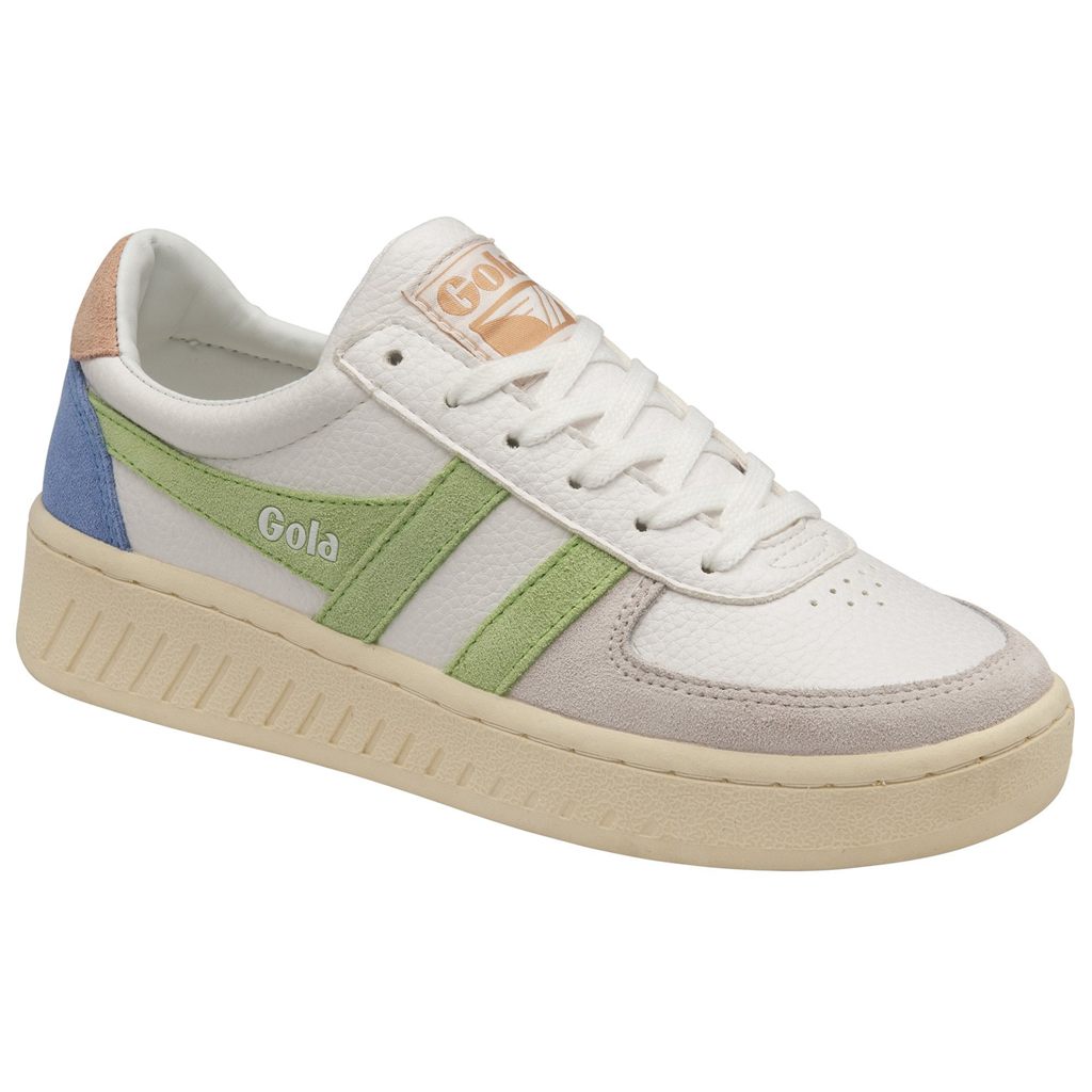 Gola Classics Grandslam Trident Sneakers Hvite Grønn Rosa Norge | TROXKL-098