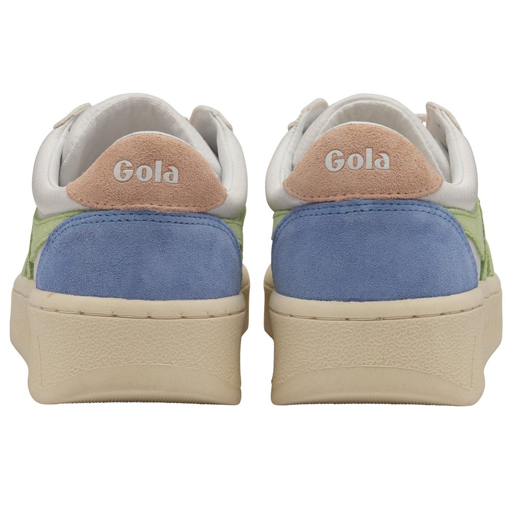 Gola Classics Grandslam Trident Sneakers Hvite Grønn Rosa Norge | TROXKL-098
