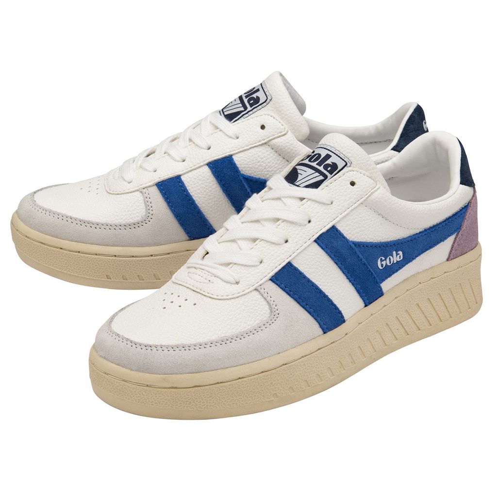 Gola Classics Grandslam Trident Sneakers Hvite Marineblå Norge | LXTYWF-501